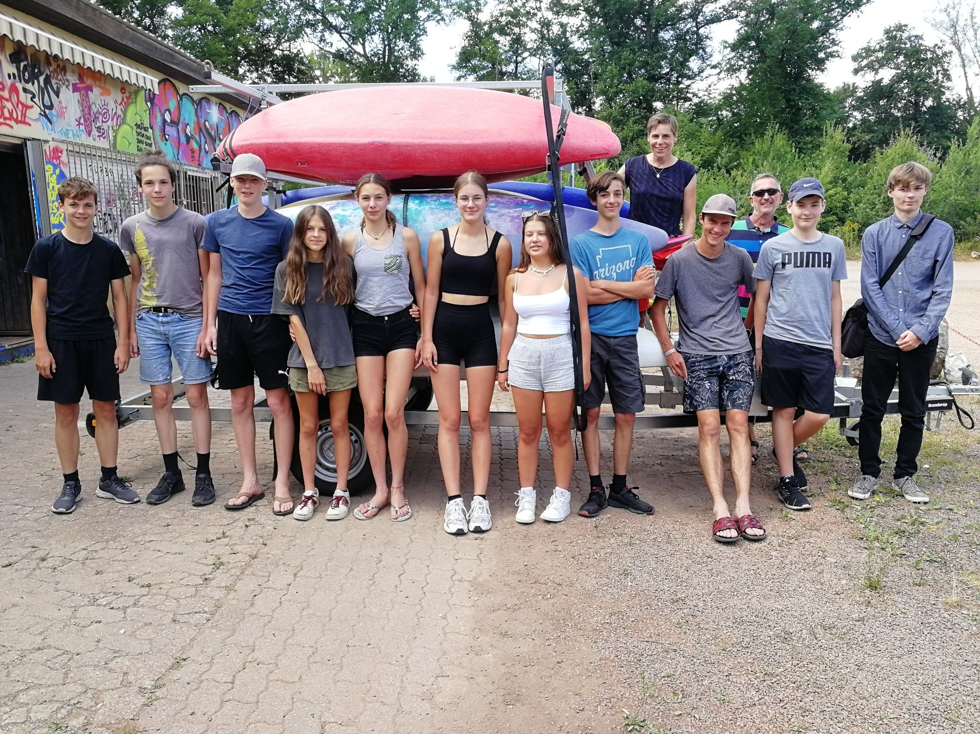Schülerprojekttage Einstieg ins Paddeln, Goethe-Gymnasium Freiburg