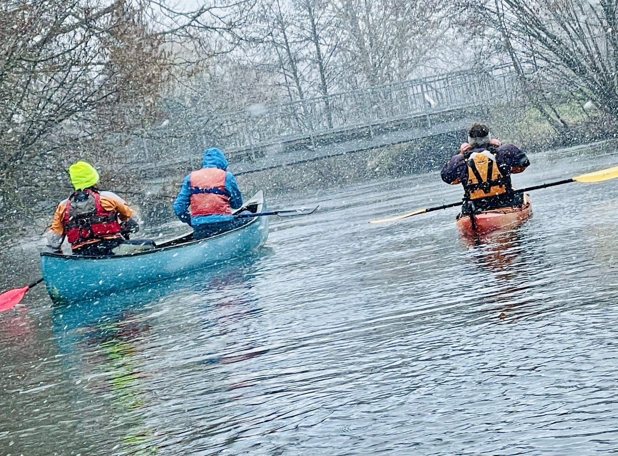 Eisfahrt auf der Alten Elz