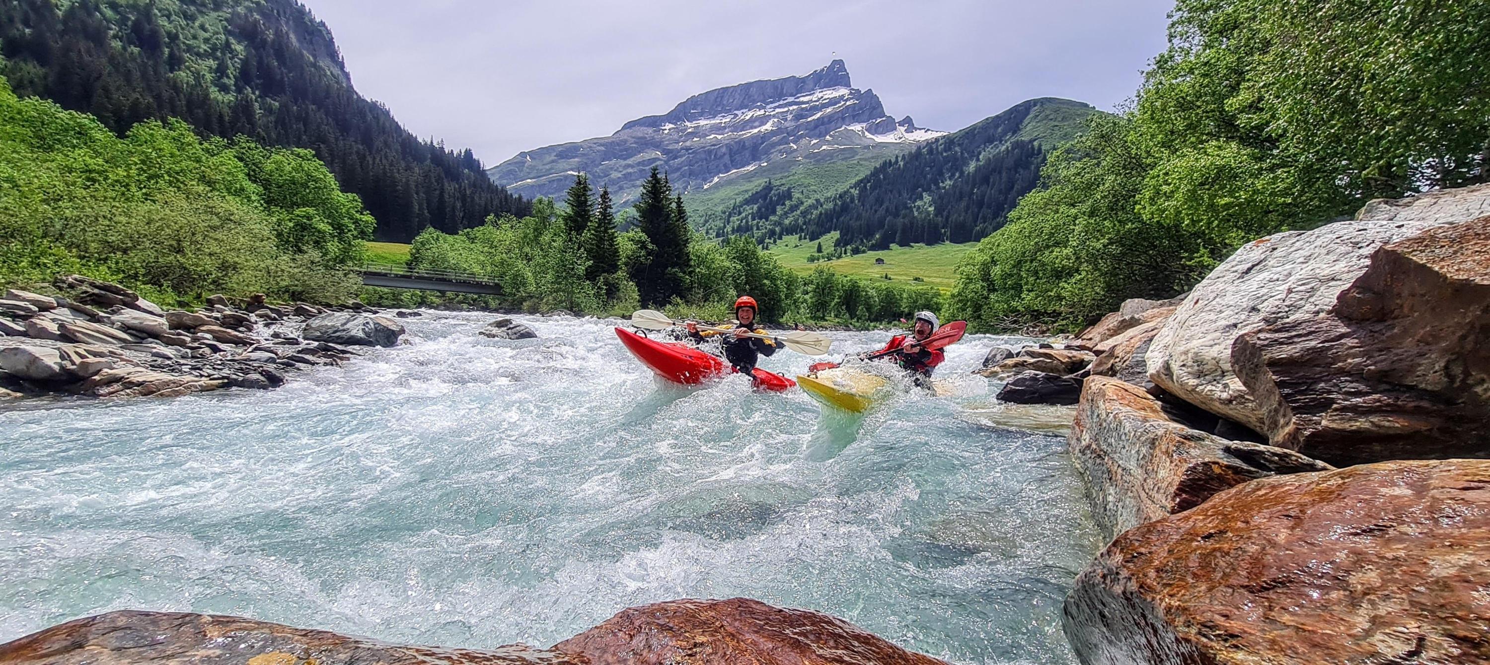 FFF-WW-Tour, Klemens und Uli haben Spaß auf dem Hinterrhein