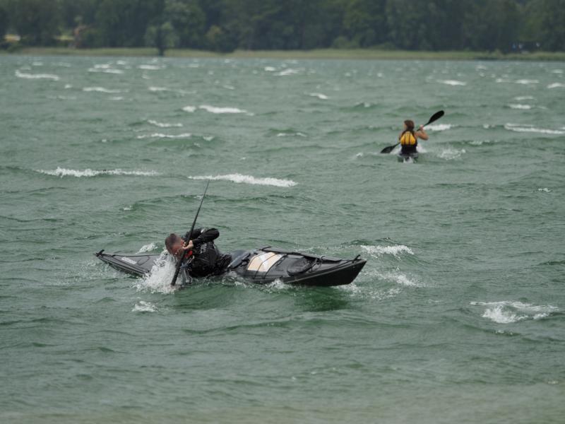 Seekajak-Training am Opfinger See