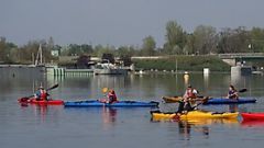 Anfänger-Schulung auf dem Rhein